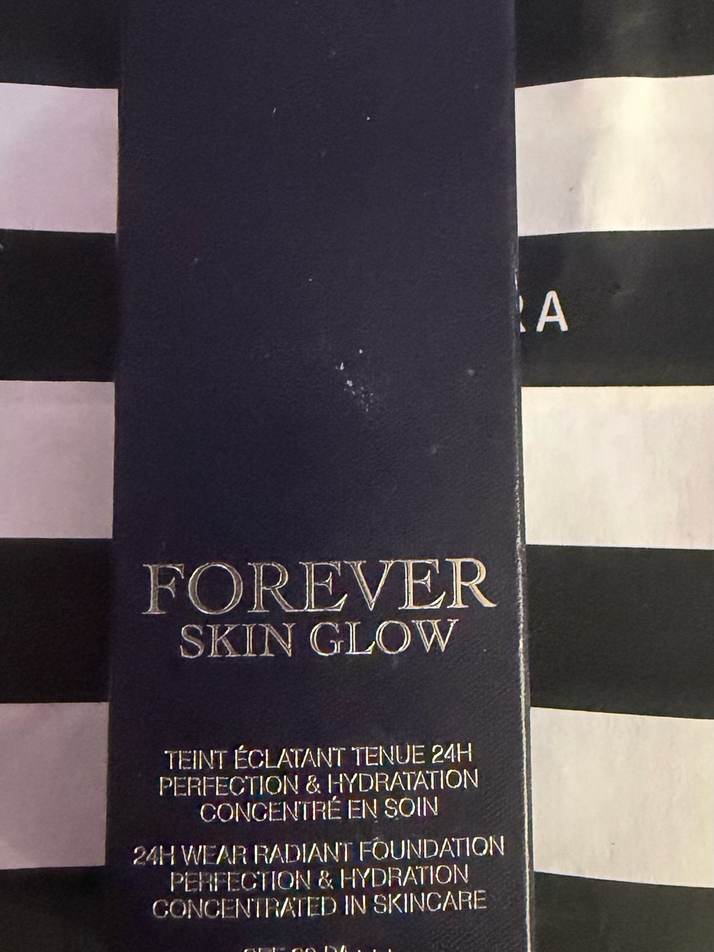 Dior Forever Skin Glow Box in Navy with Gold Foil
